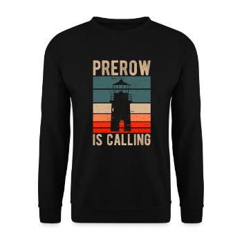 Prerow appelle le phare de vacances de la mer Baltique - Sweat-shirt Unisexe - noir - Devant - Alina (178cm) & Michal (187cm)