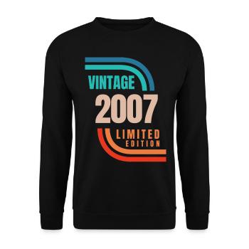 Édition limitée Millésime 2007 - Sweat-shirt Unisexe - noir - Devant - Alina (178cm) & Michal (187cm)
