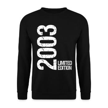 2003 Édition Limitée - Sweat-shirt Unisexe - noir - Devant - Alina (178cm) & Michal (187cm)