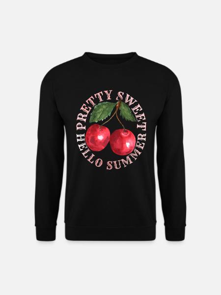 Kirsche, Cherry-Fruit Kirsche-Cherry Sommer-Spruch - Unisex Pullover - Schwarz