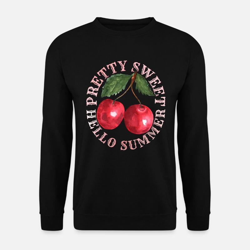 Kirsche, Cherry-Fruit Kirsche-Cherry Sommer-Spruch - Unisex Pullover - Schwarz