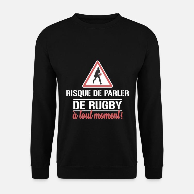 Rugby - risk speaking - Unisex Sweatshirt - black