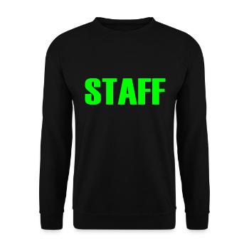 Staff - Sweat-shirt Unisexe - noir - Devant - Alina (178cm) & Michal (187cm)
