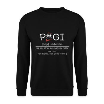 Hilarious Pogi Erklärung philippinischen Flagge - Unisex Pullover - Schwarz - Vorne - Alina (178cm) & Michal (187cm)