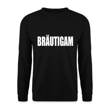 Bräutigam - Unisex Pullover - Schwarz - Vorne - Alina (178cm) & Michal (187cm)