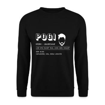 Hilarious Pogi Erklärung philippinischen Flagge - Unisex Pullover - Schwarz - Vorne - Alina (178cm) & Michal (187cm)