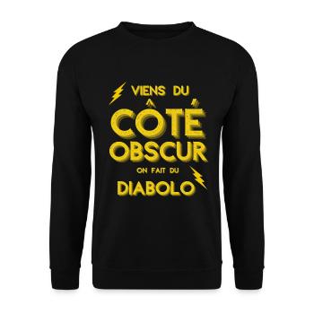 Cadeau humour diabolo cirque passion drôle - Sweat-shirt Unisexe - noir - Devant - Alina (178cm) & Michal (187cm)