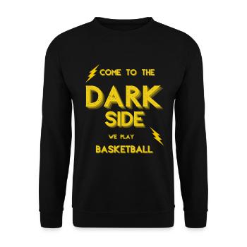 Gift basketball basketball funny sport passion - Unisex Sweatshirt - black - Front - Alina (178cm) & Michal (187cm)