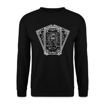 The Vessel Deck (weiß) - Unisex Pullover - Schwarz - Vorne - Alina (178cm) & Michal (187cm)