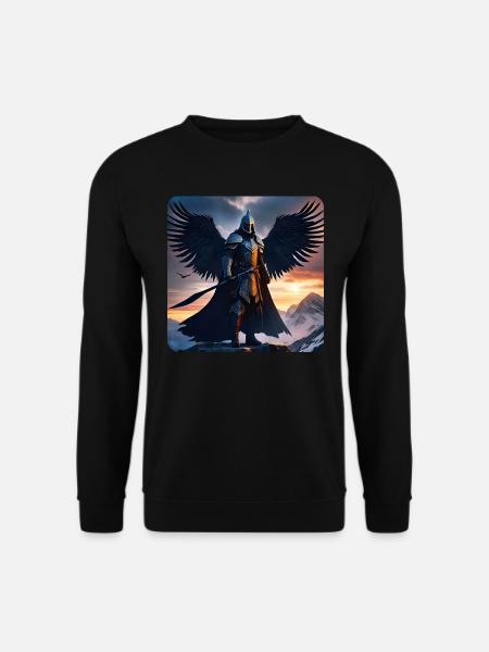 Fantasy Angel Knight - Unisex Sweatshirt - black