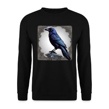 Black Raven - Unisex Sweatshirt - black - Front - Alina (178cm) & Michal (187cm)