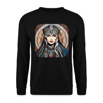 Mystical Fantasy Woman - Unisex Sweatshirt - black - Front - Alina (178cm) & Michal (187cm)