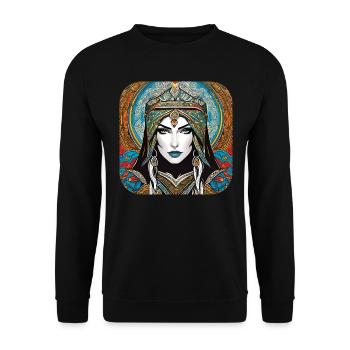 Femme fantastique mystique - Sweat-shirt Unisexe - noir - Devant - Alina (178cm) & Michal (187cm)