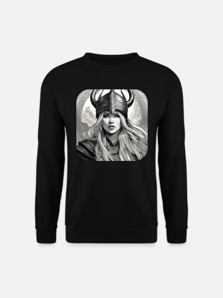 Proud Viking Germanin Shieldmaiden - Unisex Sweatshirt - black
