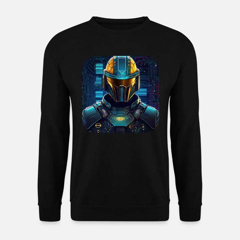 Cool Cyberspace Motif - Unisex Sweatshirt - black