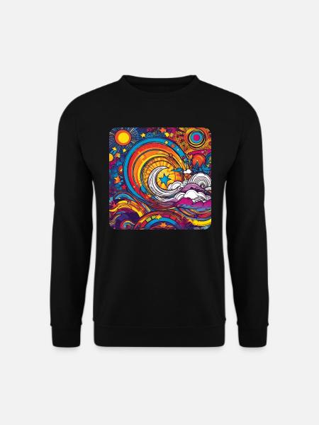 Psychedelic Motif IV - Unisex Sweatshirt - black