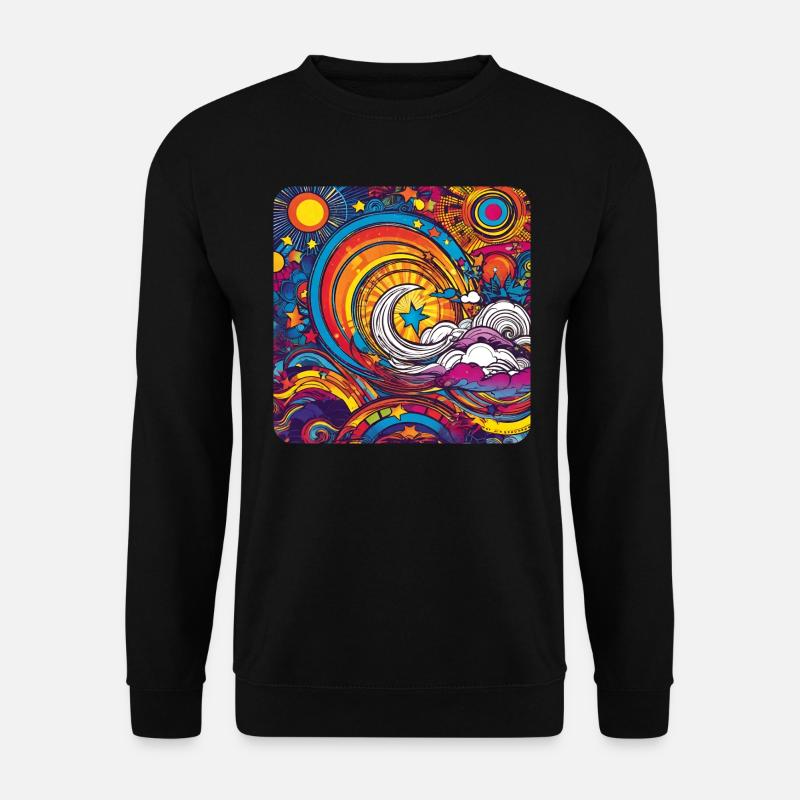 Psychedelic Motif IV - Unisex Sweatshirt - black