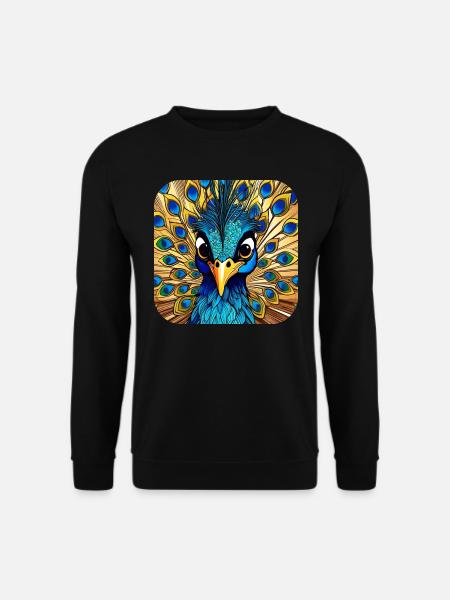 Niedlicher Pfau II - Unisex Pullover - Schwarz