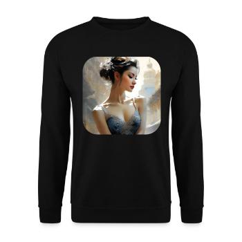 Graceful Beauty II - Unisex Sweatshirt - black - Front - Alina (178cm) & Michal (187cm)