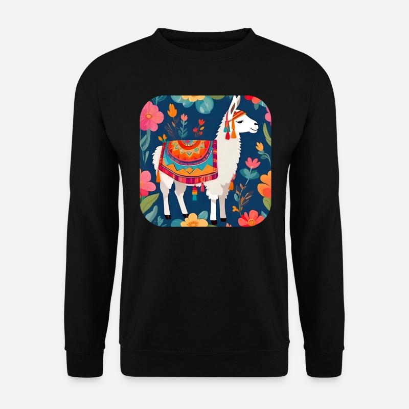 Lama cool - Sweat-shirt Unisexe - noir