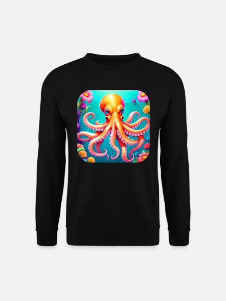 Cool Octopus II - Unisex Sweatshirt - black