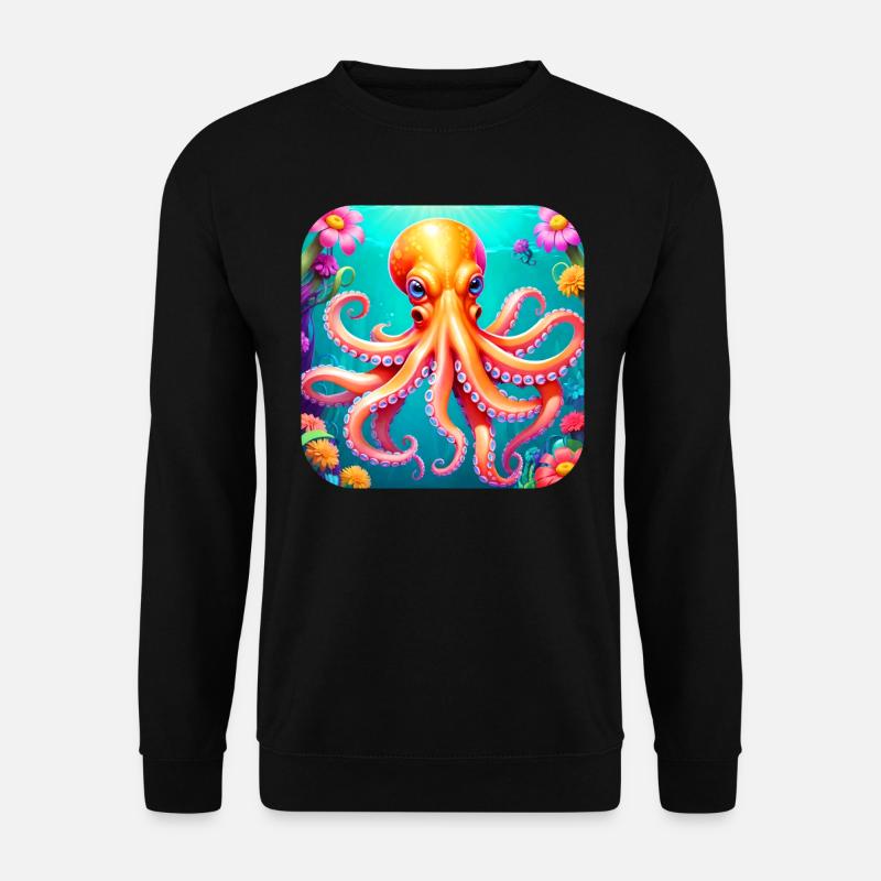 Cool Octopus II - Unisex Sweatshirt - black