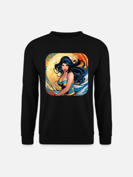 Superheroine - Unisex Sweatshirt - black