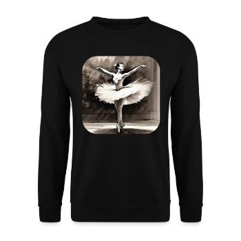 Prima Ballerina IV - Unisex Pullover - Schwarz - Vorne - Alina (178cm) & Michal (187cm)