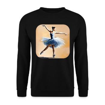 Prima Ballerina II - Unisex Pullover - Schwarz - Vorne - Alina (178cm) & Michal (187cm)