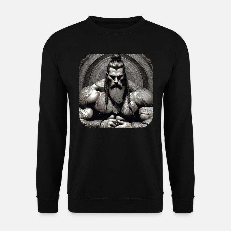 Proud Viking Warrior Germanic - Unisex Sweatshirt - black