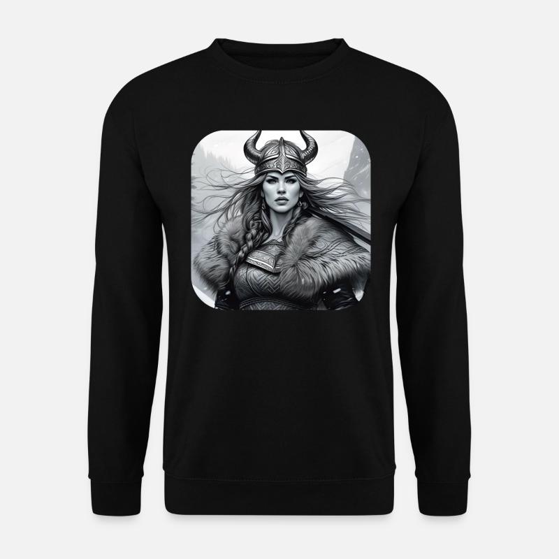 Fière Viking Germanin Shieldmaiden - Sweat-shirt Unisexe - noir