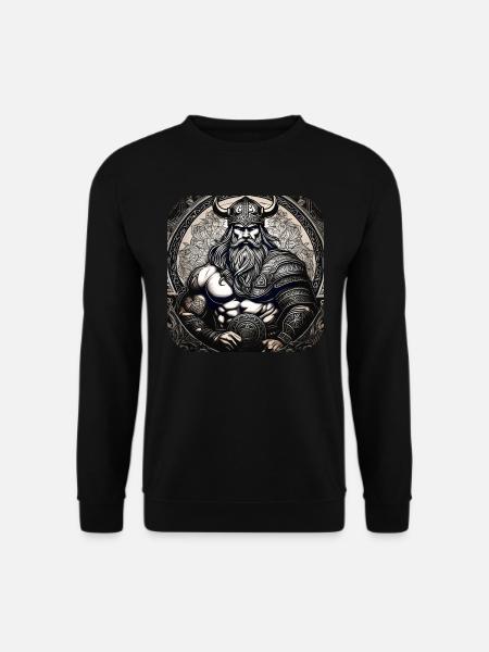 Stolzer Wikinger Krieger Germane - Unisex Pullover - Schwarz