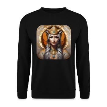 Chaman animal mystique - Sweat-shirt Unisexe - noir - Devant - Alina (178cm) & Michal (187cm)