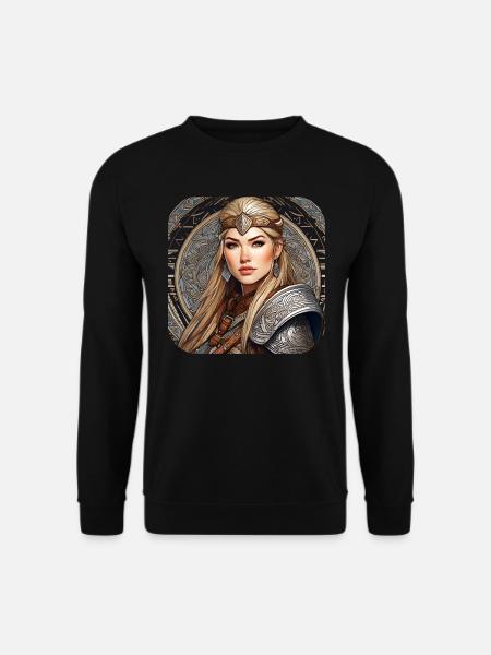 Proud Viking Germanin Shieldmaiden - Unisex Sweatshirt - black