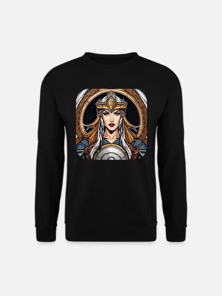 Proud Viking Germanin Shieldmaiden - Unisex Sweatshirt - black