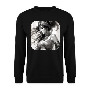 Mystical beauty - Unisex Sweatshirt - black - Front - Alina (178cm) & Michal (187cm)