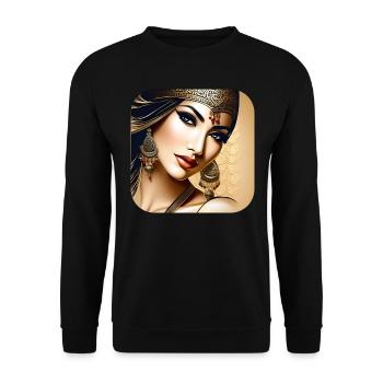 Danseuse orientale mystique - Sweat-shirt Unisexe - noir - Devant - Alina (178cm) & Michal (187cm)
