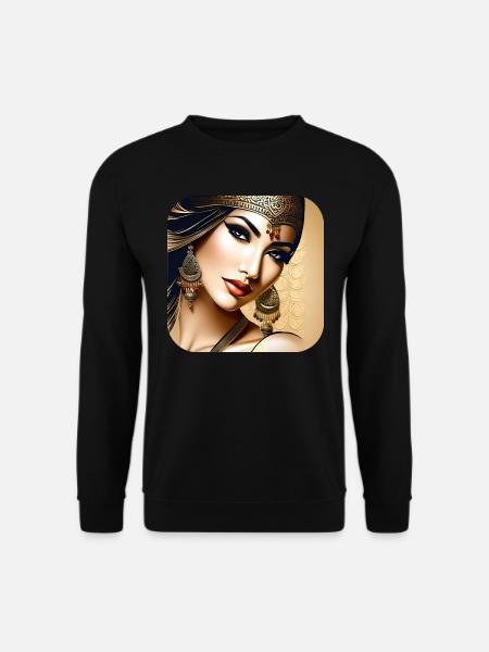 Mystical oriental belly dancer - Unisex Sweatshirt - black