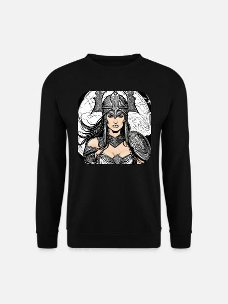 Proud Viking Germanin Shieldmaiden - Unisex Sweatshirt - black