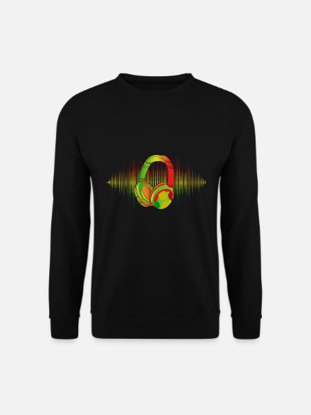 Reggae Musik Afrika Jamaica Rastafari - Unisex Pullover - Schwarz