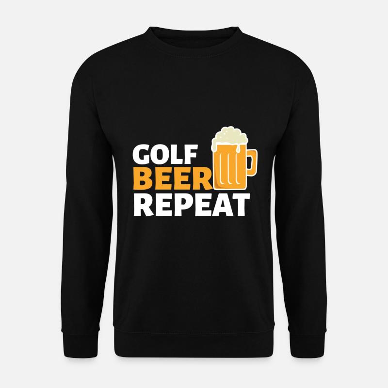 REPEAT GOLF BEER - Unisex Sweatshirt - black