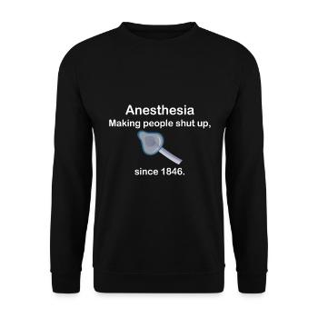 Anesthesia Making People Shut Up - Sweat-shirt Unisexe - noir - Devant - Alina (178cm) & Michal (187cm)