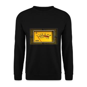 Amateur Radio Radio SWR-Meter - Unisex Sweatshirt - black - Front - Alina (178cm) & Michal (187cm)