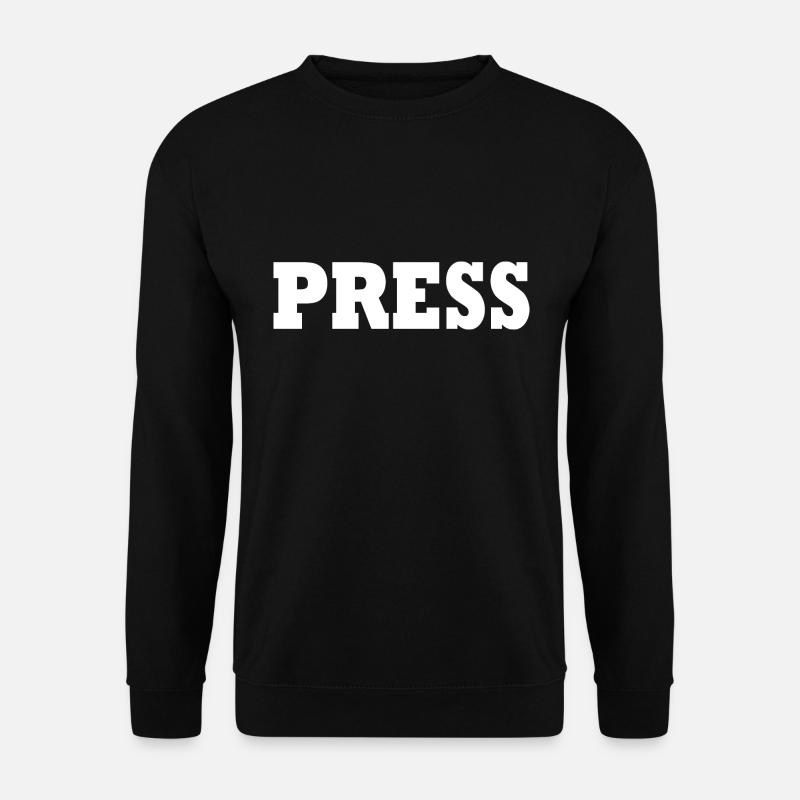 Press - Unisex Pullover - Schwarz