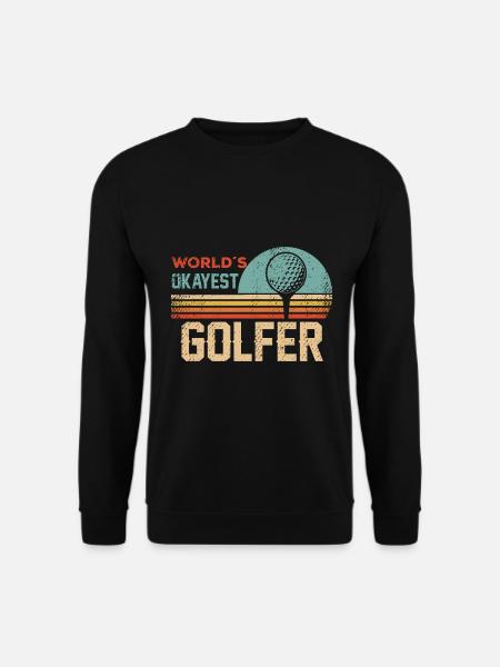 Retro Golfer Design - Golf - Unisex Sweatshirt - black