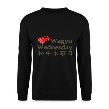 Wagyu Wednesday Japanese Wagyu Beef Grill - Sweat-shirt Unisexe - noir - Devant - Alina (178cm) & Michal (187cm)
