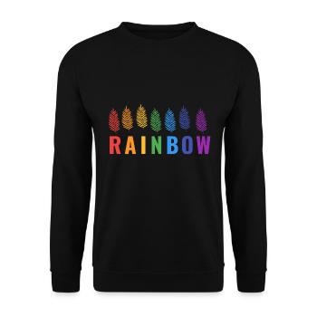 Love is Love - Unisex Sweatshirt - black - Front - Alina (178cm) & Michal (187cm)