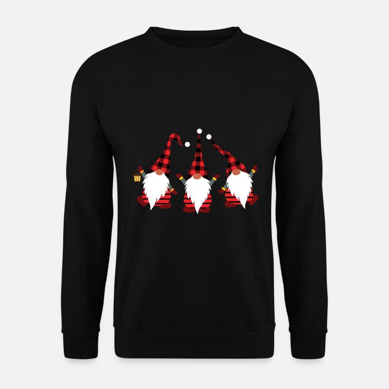 Christmas Christmas Xmas Gnome Gift - Unisex Sweatshirt - black