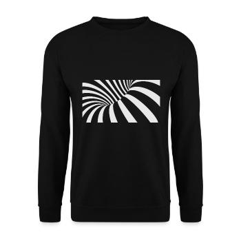 Illusion d’optique - Des visuels fascinants - Sweat-shirt Unisexe - noir - Devant - Alina (178cm) & Michal (187cm)