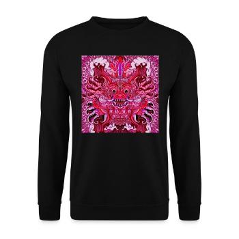 pink bali - Unisex Sweatshirt - black - Front - Alina (178cm) & Michal (187cm)